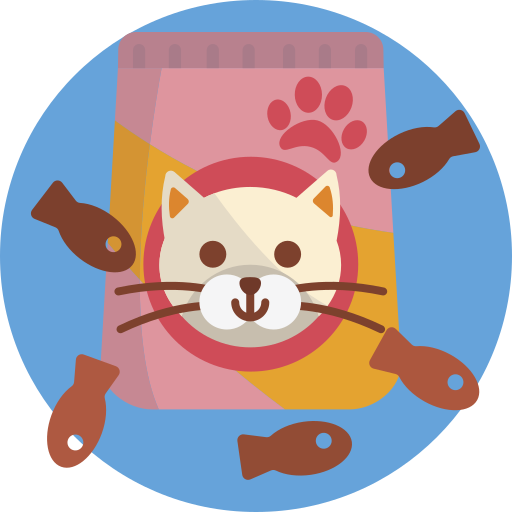 kattenvoer Generic Circular icoon