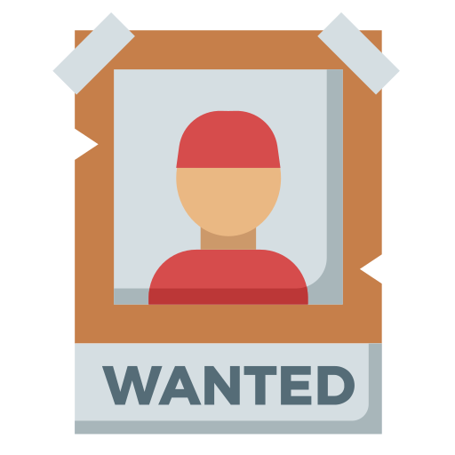 Wanted Generic Flat icon