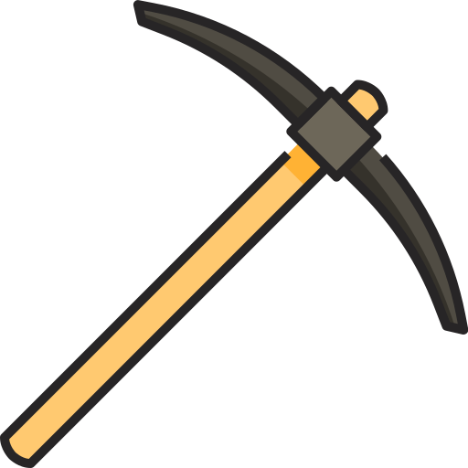 Pickax Generic Outline Color icon