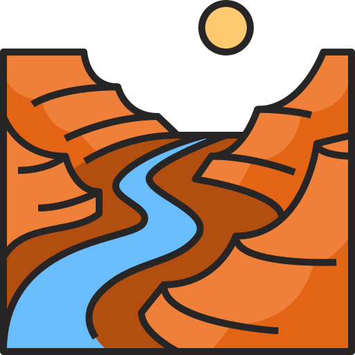 grand canyon Generic Outline Color icona