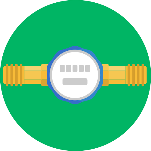 水道メーター Generic Circular icon