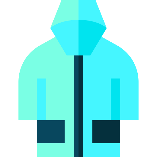 regenjacke Basic Straight Flat icon