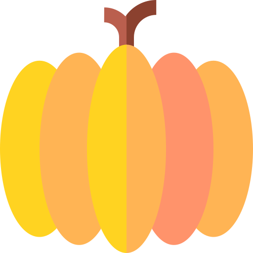 Pumpkin Basic Straight Flat icon