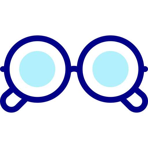 眼鏡 Detailed Mixed Lineal color icon
