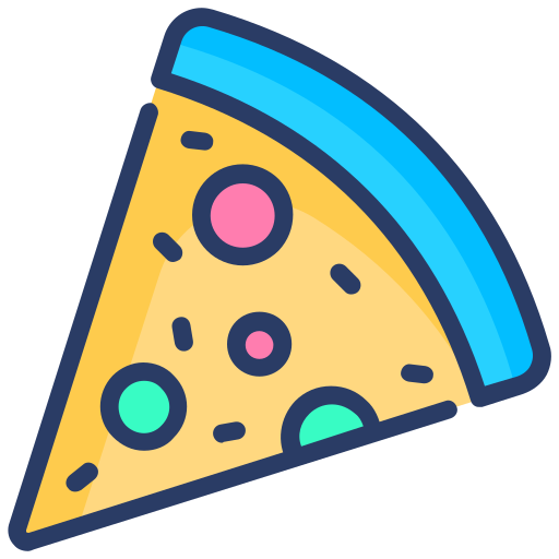 pizza Generic Outline Color icono