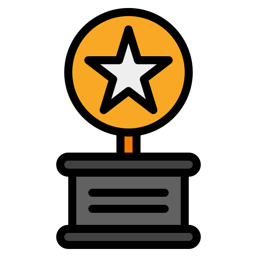 Award Generic Outline Color icon