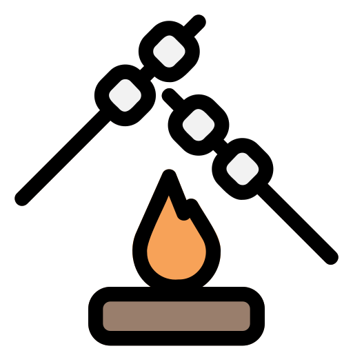 キャンプファイヤー Generic Outline Color icon