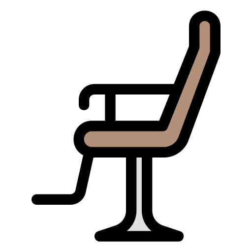 이발 의자 Generic Outline Color icon