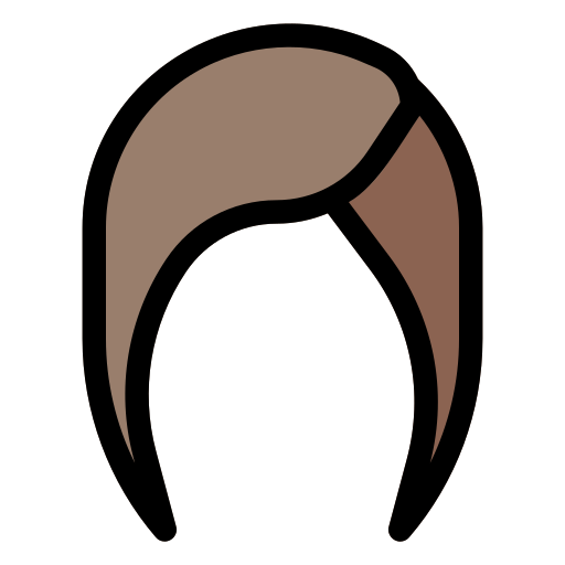 Wig Generic Outline Color icon