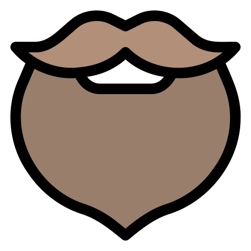 Moustache Generic Outline Color icon