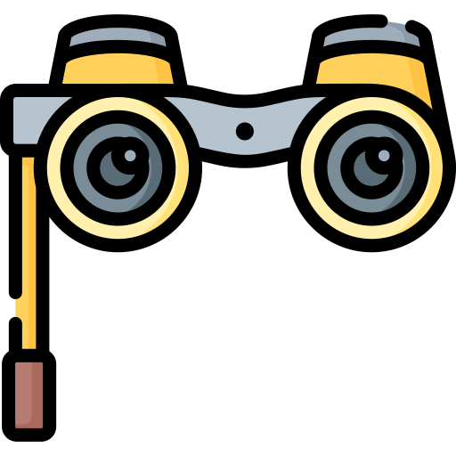 binocular Special Lineal color icono