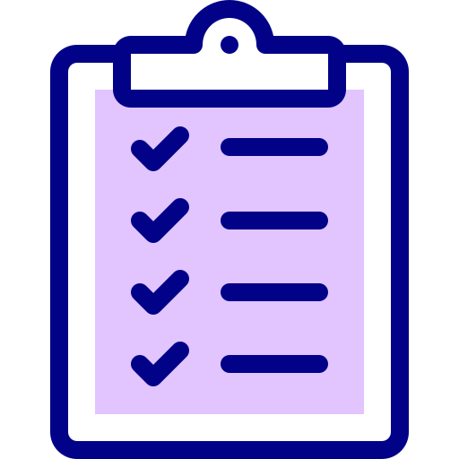 Task list Detailed Mixed Lineal color icon