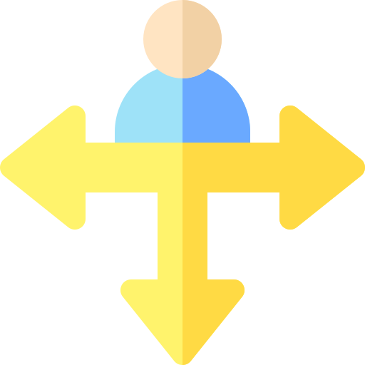 besluitvorming Basic Rounded Flat icoon