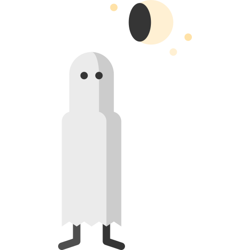 fantasma Puppet Characters Flat Ícone