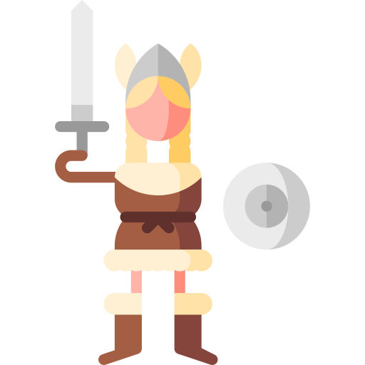 Viking Puppet Characters Flat icon