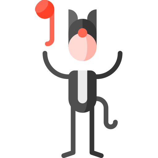gato Puppet Characters Flat icono