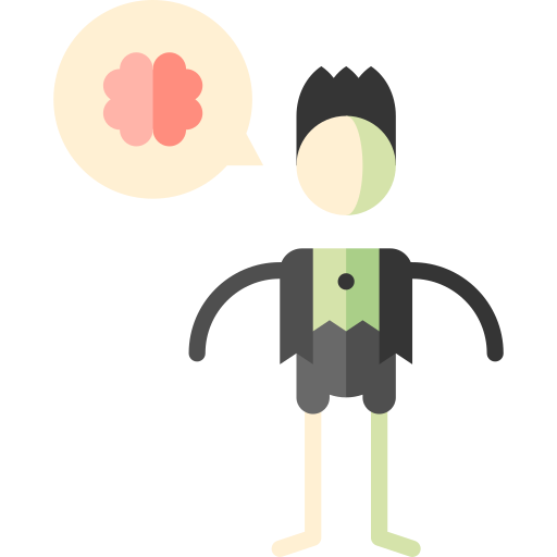 Zombie Puppet Characters Flat icon