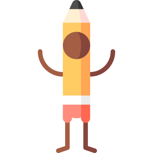 Pencil Puppet Characters Flat icon