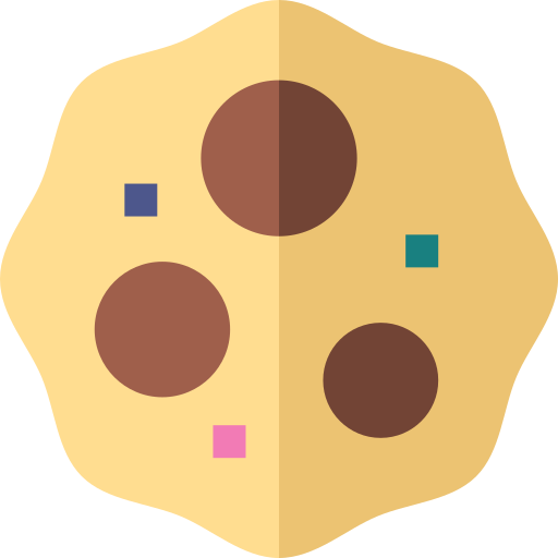 Cookie Basic Straight Flat icon
