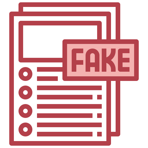 Fake news Surang Red icon