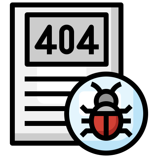 404 error Surang Lineal Color icon