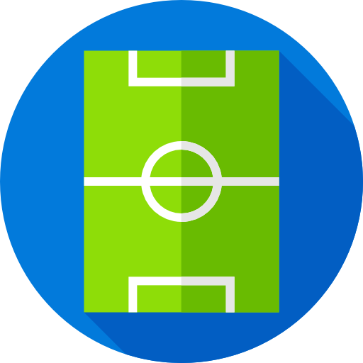 calcio Flat Circular Flat icona