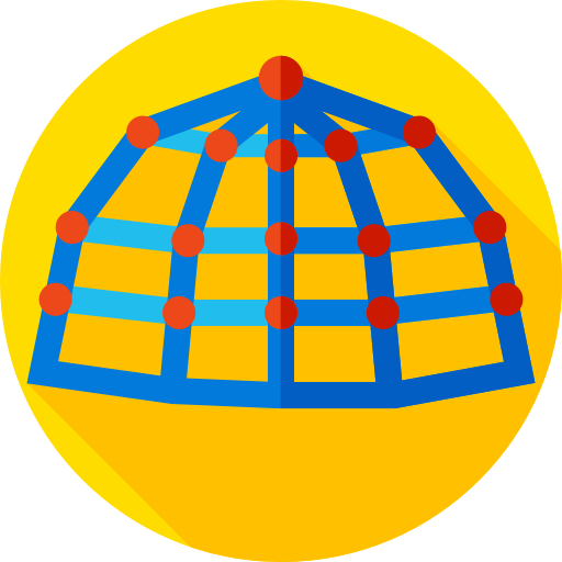 거미줄 Flat Circular Flat icon