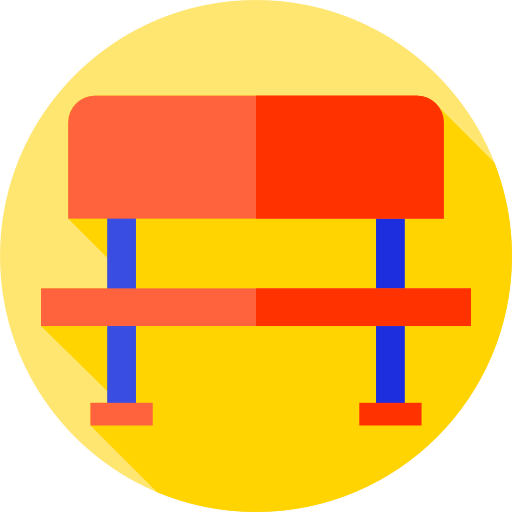 벤치 Flat Circular Flat icon