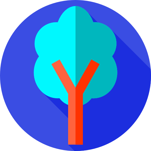 Tree Flat Circular Flat icon