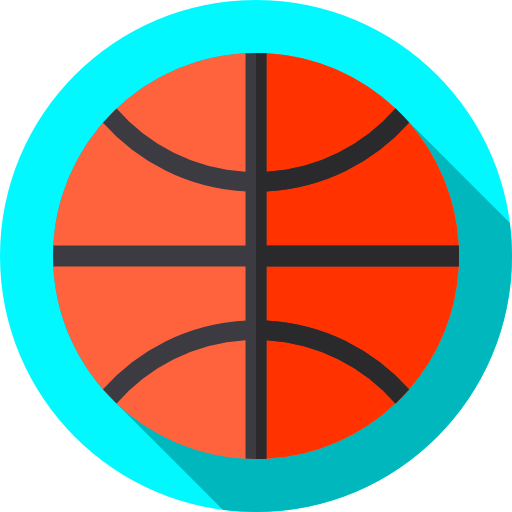 basketbal Flat Circular Flat icoon