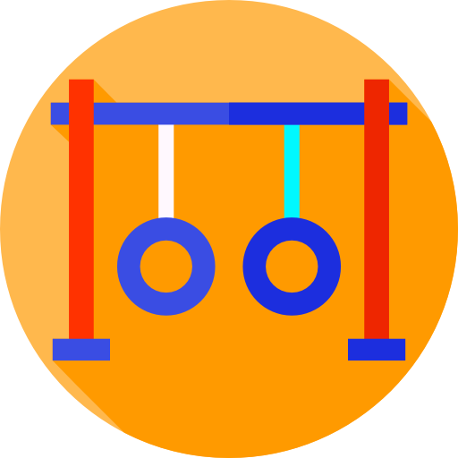 escalera Flat Circular Flat icono