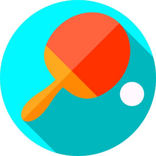tischtennis Flat Circular Flat icon