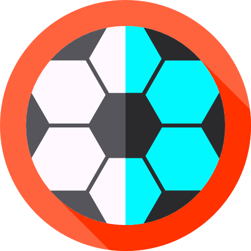 piłka nożna Flat Circular Flat ikona