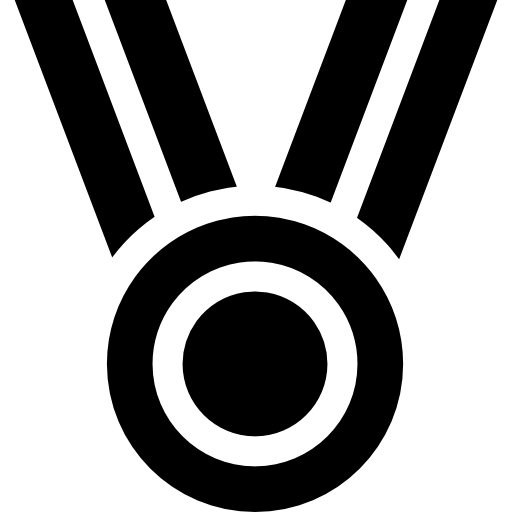 medaglia Basic Straight Filled icona