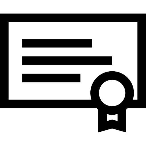 ディプロマ Basic Straight Lineal icon
