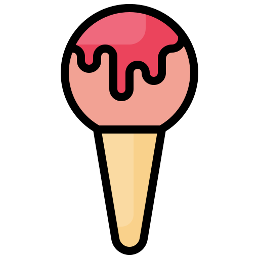 sorvete Surang Lineal Color Ícone