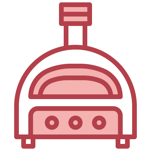 Pizza oven Surang Red icon