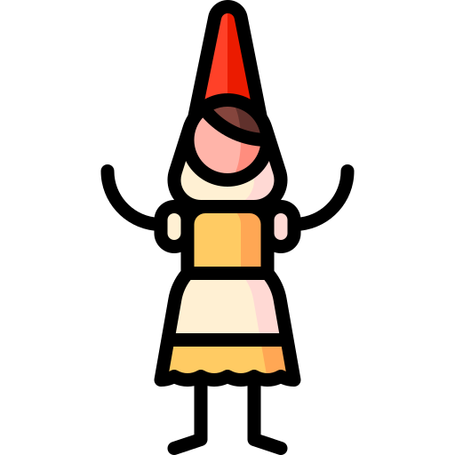 Gnome Puppet Characters Lineal Color icon