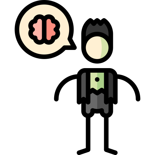 Zombie Puppet Characters Lineal Color icon