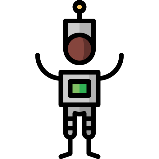 roboter Puppet Characters Lineal Color icon