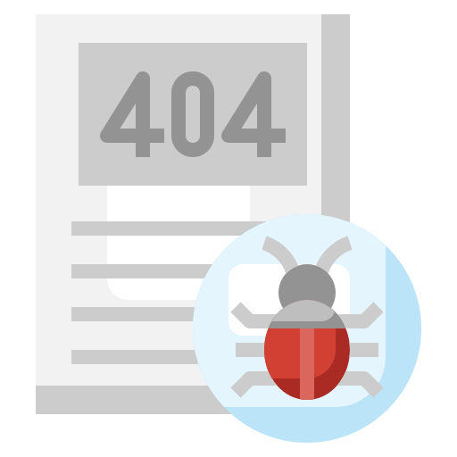 404-fout Surang Flat icoon