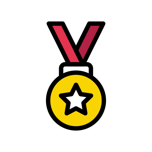 Medal Vector Stall Lineal Color icon