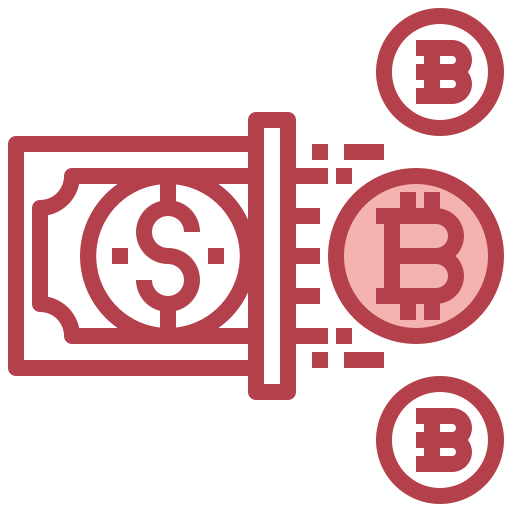 Money exchange Surang Red icon