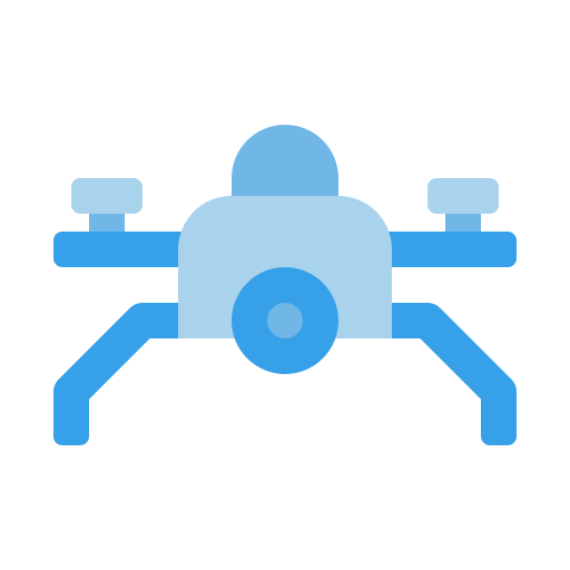 livraison de drones Generic Blue Icône