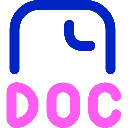 arquivo doc Super Basic Orbit Color Ícone