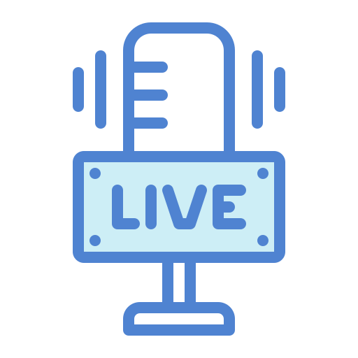 live-Übertragung Generic Blue icon
