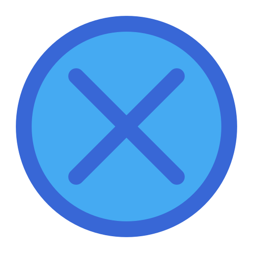 Close Generic Blue icon
