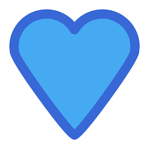 cuore Generic Blue icona