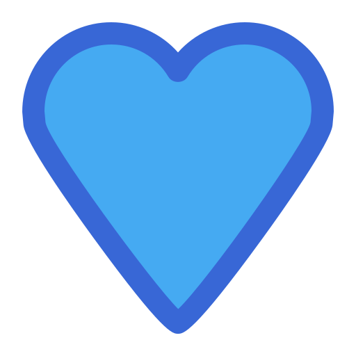 corazón Generic Blue icono