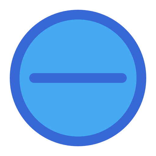 minus Generic Blue icon